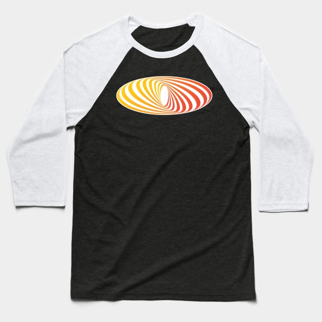 Mesmerizing Spiral Snake Eye Baseball T-Shirt by RebelGear